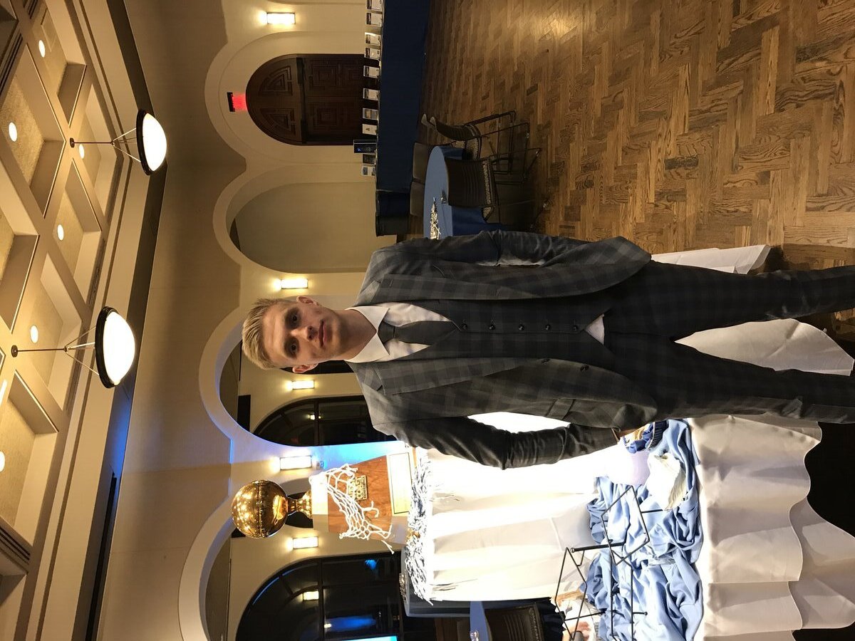 Yauhen at University of San Diego basketball banquet